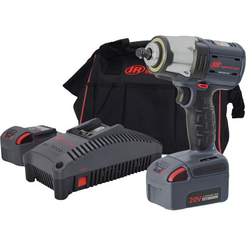 Compact High Torque Cordless Impact Wrench Kit, 20 V, 1/2" Socket Rock Safety Industrial Ltd