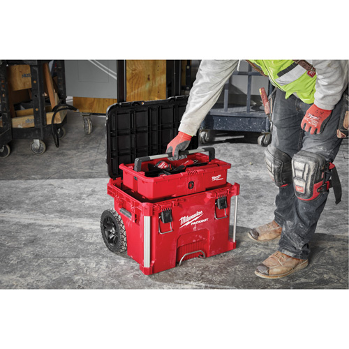 Boîte &agrave; outils sur roues PACKOUT, 18" x 22" x 19-1/2", Noir/Rouge Rock Safety Industrial Ltd