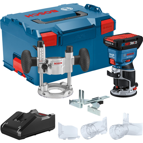 Ensemble de toupie &agrave; paume sans balai Colt avec bloc-pile CORE18V 4 Ah & base de plongeur Rock Safety Industrial Ltd