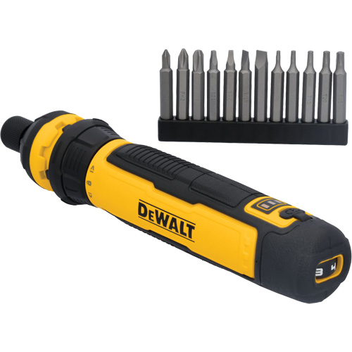 Jeu de tournevis sans fil de 14 morceaux avec commande FLEXDRIVE, 4 V, 44 lb-po/5 Nm couple max. Rock Safety Industrial Ltd