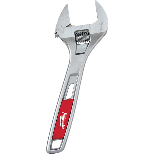 Wide Jaw Adjustable Wrench, 8" L, Chrome Rock Safety Industrial Ltd
