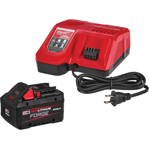 Ensemble de batterie de d&eacute;marrage M18 Redlithium Forge XC8.0, 18 V, Lithium-ion Rock Safety Industrial Ltd