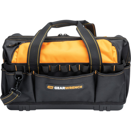 Sac &agrave; outils de 20" pour les professionnels, Nylon, 33 pochettes, Noir/Orange Rock Safety Industrial Ltd