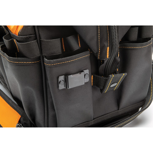 Sac &agrave; outils de 20" pour les professionnels, Nylon, 33 pochettes, Noir/Orange Rock Safety Industrial Ltd