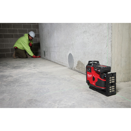 Laser vert &agrave; 3 plans sur 360° M12 avec r&eacute;cepteur et alignement automatique Rock Safety Industrial Ltd