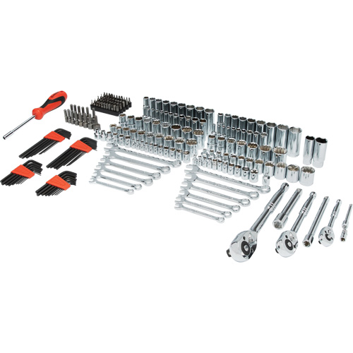 Jeu d'outils manuels pour m&eacute;canicien 1/4", 3/8" & 1/2" avec mallette de transport &agrave; 3 tiroirs Rock Safety Industrial Ltd