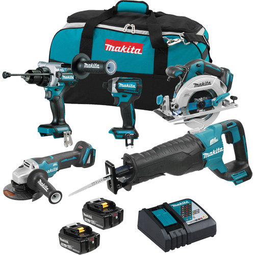 Ensemble de 5 outils sans balai 18V LXT, Lithium-ion, 18 V Rock Safety Industrial Ltd