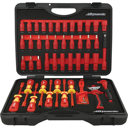 Jeu d'outils et douilles isol&eacute;s, 44 M Rock Safety Industrial Ltd