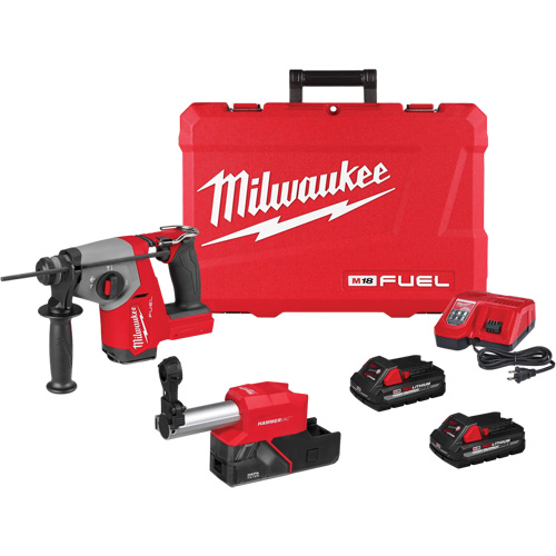 Marteau rotatif FUEL SDS Plus avec ensemble extracteur de poussi&egrave;re, 18 V, 5/8", 1400 tr/min Rock Safety Industrial Ltd