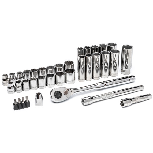 3/8” Drive 72-Tooth, 12-Point Drive Mechanics Tool Set Rock Safety Industrial Ltd