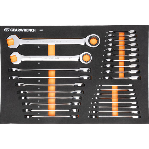 MEGAMOD Metric Mechanics Tool Set in Modular Foam Trays with Rolling Cabinet, 358 Pieces Rock Safety Industrial Ltd