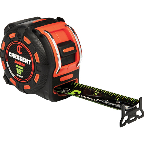 Shockforce NITE EYE Tape Measure, 1-1/4" x 16', SAE Graduations Rock Safety Industrial Ltd