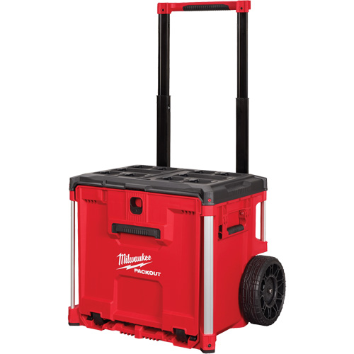 Coffre &agrave; outils roulant avec tiroir PACKOUT, 19" x 24" x 20", Noir/Rouge Rock Safety Industrial Ltd