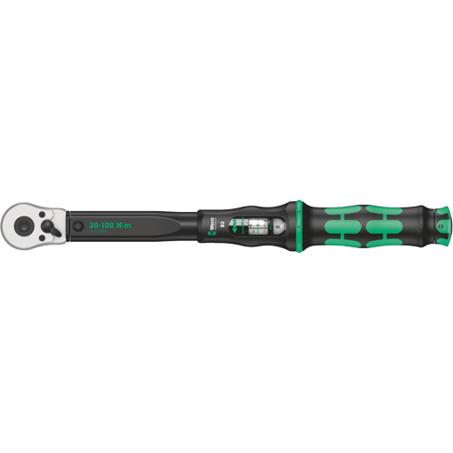 Cl&eacute; dynamom&eacute;trique Click-Torque B2 avec cliquet r&eacute;versible, &agrave; cliquer, Entraînement 3/8" carr&eacute;, 20 - 100 Nm Rock Safety Industrial Ltd