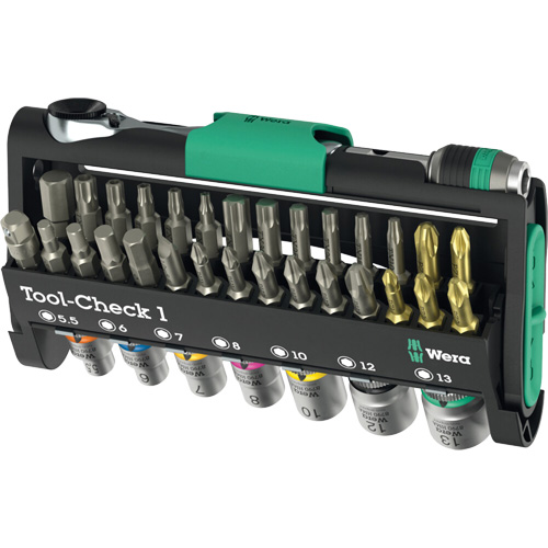 Ensemble d'outils Tool-Check 1, 38 Mcx, Prise de 1/4" Rock Safety Industrial Ltd