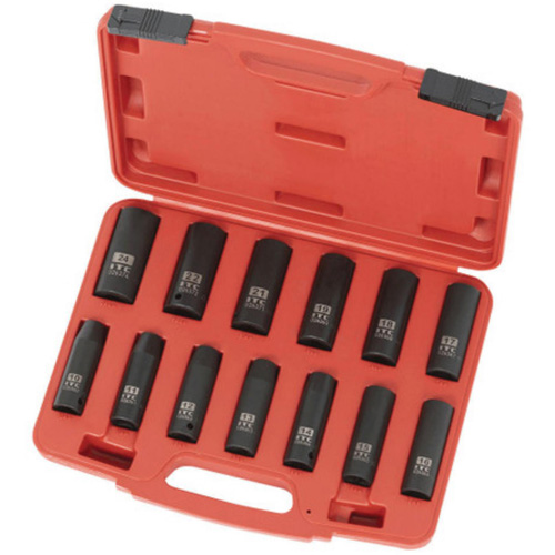 Jeu de douilles m&eacute;triques IPS-1312DM, 13 Mcx, Chocs, Prise de 1/2", Profond Rock Safety Industrial Ltd