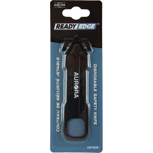 Couteau de s&eacute;curit&eacute; jetable , Acier inoxydable, Prise en Plastique Rock Safety Industrial Ltd