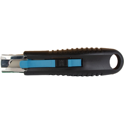 Couteau de s&eacute;curit&eacute; r&eacute;tractable standard, Acier inoxydable, Prise en Caoutchouc Rock Safety Industrial Ltd
