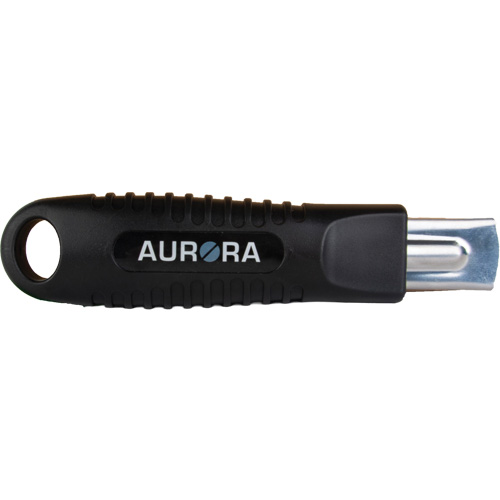 Couteau de s&eacute;curit&eacute; r&eacute;tractable standard, Acier inoxydable, Prise en Caoutchouc Rock Safety Industrial Ltd