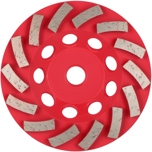 Meule boisseau diamant&eacute;e &agrave; 14 segments Turbo DIAMOND MAX Rock Safety Industrial Ltd