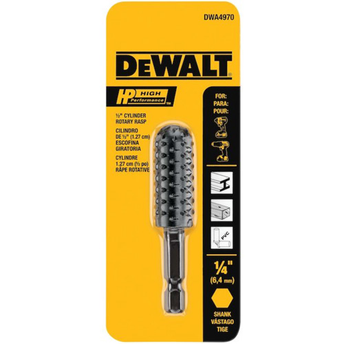 High Performance 1/2" Cylinder Rotary Rasp with 1/4" Hex Shank Rock Safety Industrial Ltd