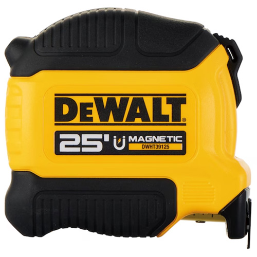 Compact Magnetic Tape Measure, 25', Imperial Graduations Rock Safety Industrial Ltd