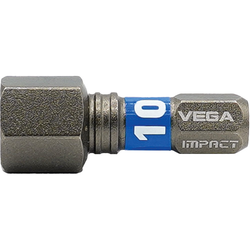 Embout Impactech, Hexagonale, 10 mm, Prise 1/4" Rock Safety Industrial Ltd