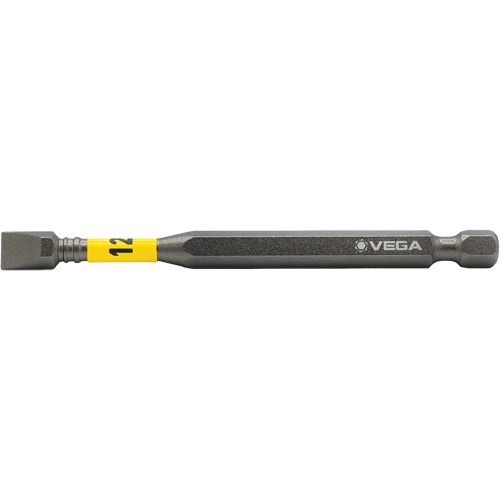 Embout pour outils &eacute;lectriques Impactech, Fente, Embout 12F-14R, Prise 1/4", Longueur 3-1/2" Rock Safety Industrial Ltd