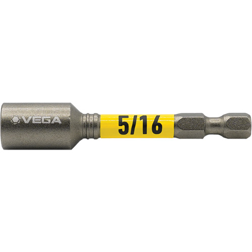 Tourne-&eacute;crou Impactech, Embout 5/16", Prise 1/4", 2-9/16" lo, Magn&eacute;tique Rock Safety Industrial Ltd