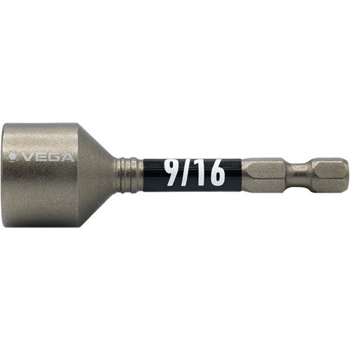 Tourne-&eacute;crou Impactech, Embout 9/16", Prise 1/4", 2-9/16" lo, Magn&eacute;tique Rock Safety Industrial Ltd
