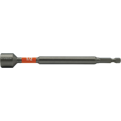 Impactech&reg; Nut Driver, 1/2" Tip, 1/4" Drive, 6" L, Magnetic Rock Safety Industrial Ltd