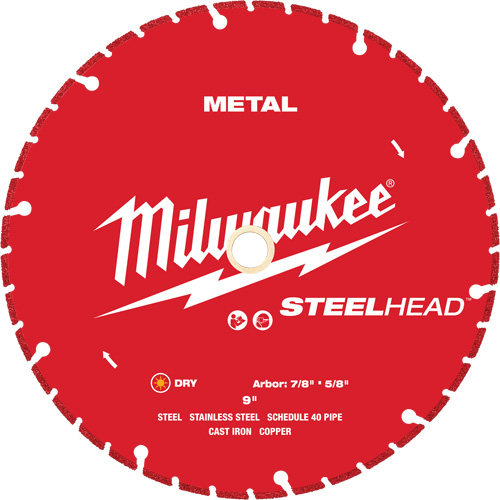 STEELHEAD Cutting Diamond Blade, 9", Metal Use Rock Safety Industrial Ltd
