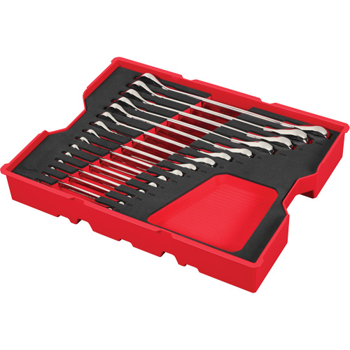 Jeu de cl&eacute;s SAE avec organisateur pour tiroirs PACKOUT, Combinaison &agrave; cliquet, 15 morceaux, Imp&eacute;rial Rock Safety Industrial Ltd