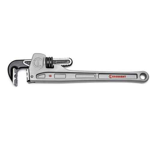Cl&eacute; &agrave; tuyau &agrave; m&acirc;choires K9, Cap des m&acirc;choires 2-7/8", Longueur 18", Fini Rev&ecirc;tement en poudre, Prise Ergonomique Rock Safety Industrial Ltd