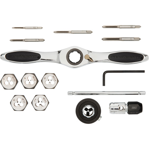 SAE Ratcheting Tap & Die Set, 15 Pieces Rock Safety Industrial Ltd