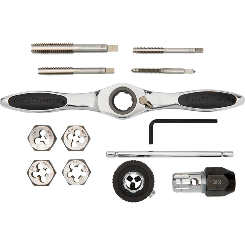 SAE Ratcheting Tap & Die Set, 13 Pieces Rock Safety Industrial Ltd