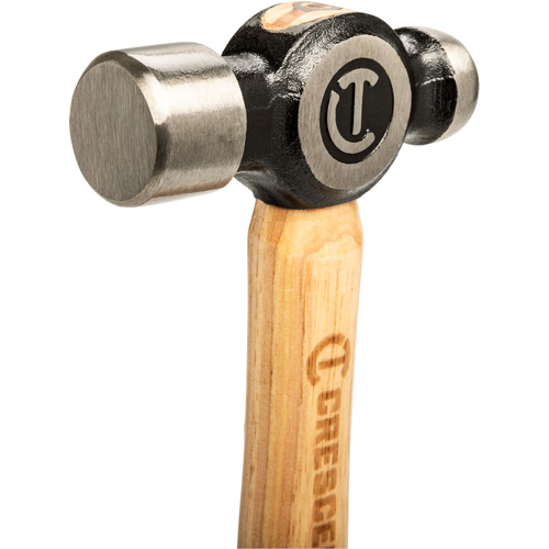 Ball Pein Hammer, 24 oz. Head Weight, Polished Face, Wood Handle Rock Safety Industrial Ltd