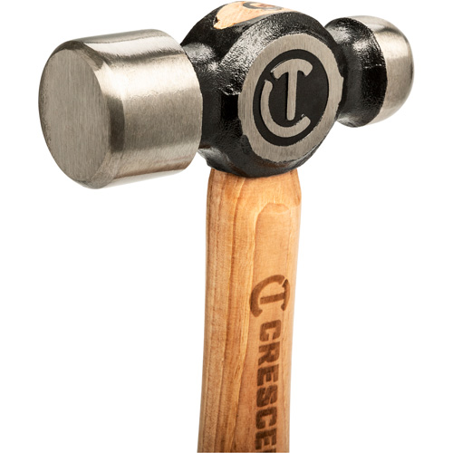 Ball Pein Hammer, 32 oz. Head Weight, Polished Face, Wood Handle Rock Safety Industrial Ltd