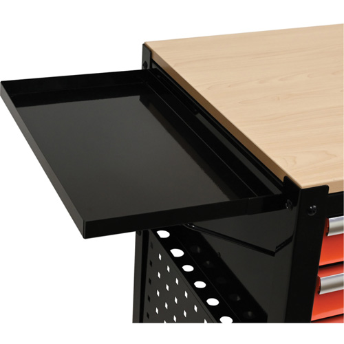 Chariot utilitaire, 4 tiroirs, Noir/Orange Rock Safety Industrial Ltd