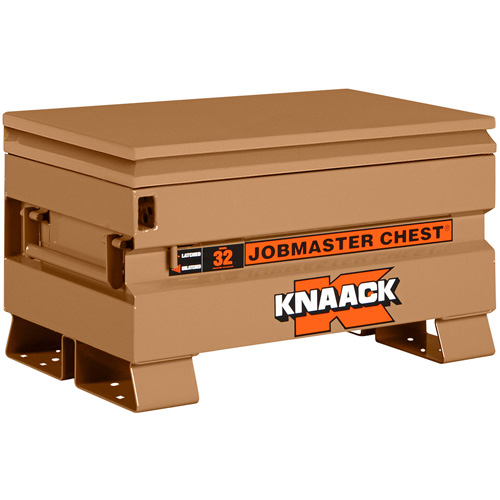 Model 32 Jobsite Chest with Padlock, 32" x 19" x 19", Steel, Tan Rock Safety Industrial Ltd
