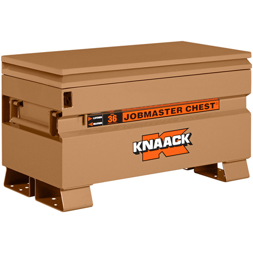 Model 36 Jobsite Chest with Padlock, 36" x 19" x 21-1/2", Steel, Tan Rock Safety Industrial Ltd