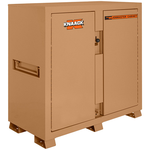 Model 99 Jobsite Cabinet with Double Doors & 2 Padlocks, Steel, 59.4 Cubic Feet, Tan Rock Safety Industrial Ltd