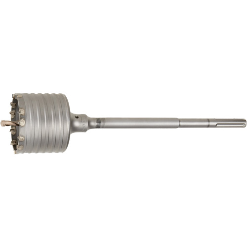 Foret-tr&eacute;pan pour marteau perforateur, 4", Profondeur de la coupe de 17" Rock Safety Industrial Ltd