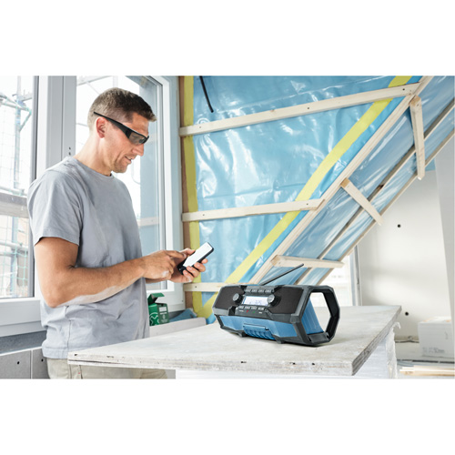 Radio de chantier compacte avec Bluetooth 5.0, Lithium-ion, 18 V Rock Safety Industrial Ltd