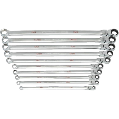 120XP Universal Spline XL Flex Head GearBox Wrench Set, Ratcheting Box, 10 Pieces, Imperial Rock Safety Industrial Ltd