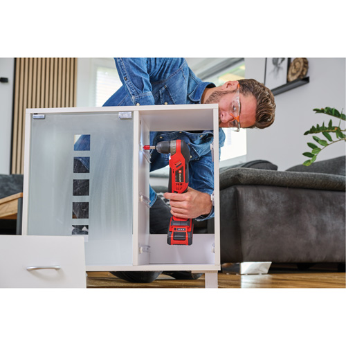 Perceuse-visseuse angulaire sans fil (outil seulement), 18 V, Mandrin 3/8", Lithium-ion Rock Safety Industrial Ltd