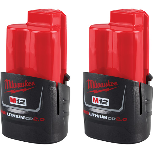Batteries compactes M12 REDLITHIUM CP2.0, Lithium-ion, 12 V, 2 Ah Rock Safety Industrial Ltd