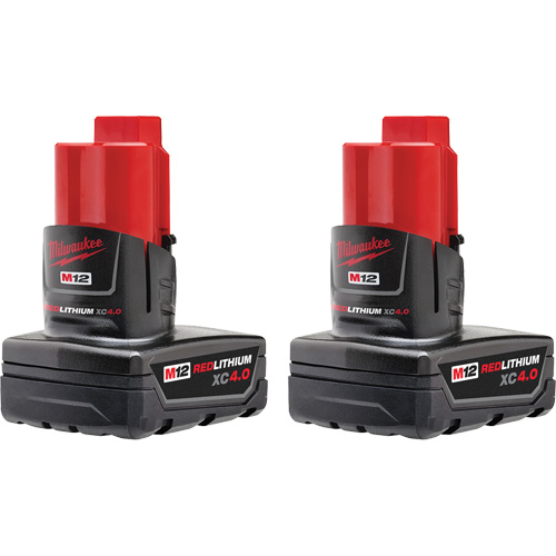 Batteries M12 REDLITHIUM XC 4.0, Lithium-ion, 12 V, 4 Ah Rock Safety Industrial Ltd