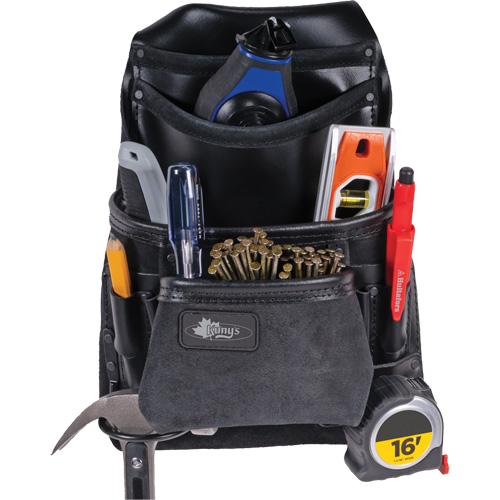 Sac robuste Phantom pour clous et outils, Cuir, 10 pochettes, Noir Rock Safety Industrial Ltd