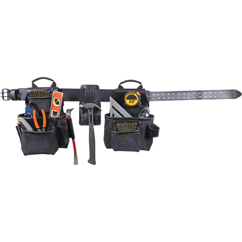 Phantom Collection 4-Piece Heavy-Duty Combo Apron, Leather, Black Rock Safety Industrial Ltd